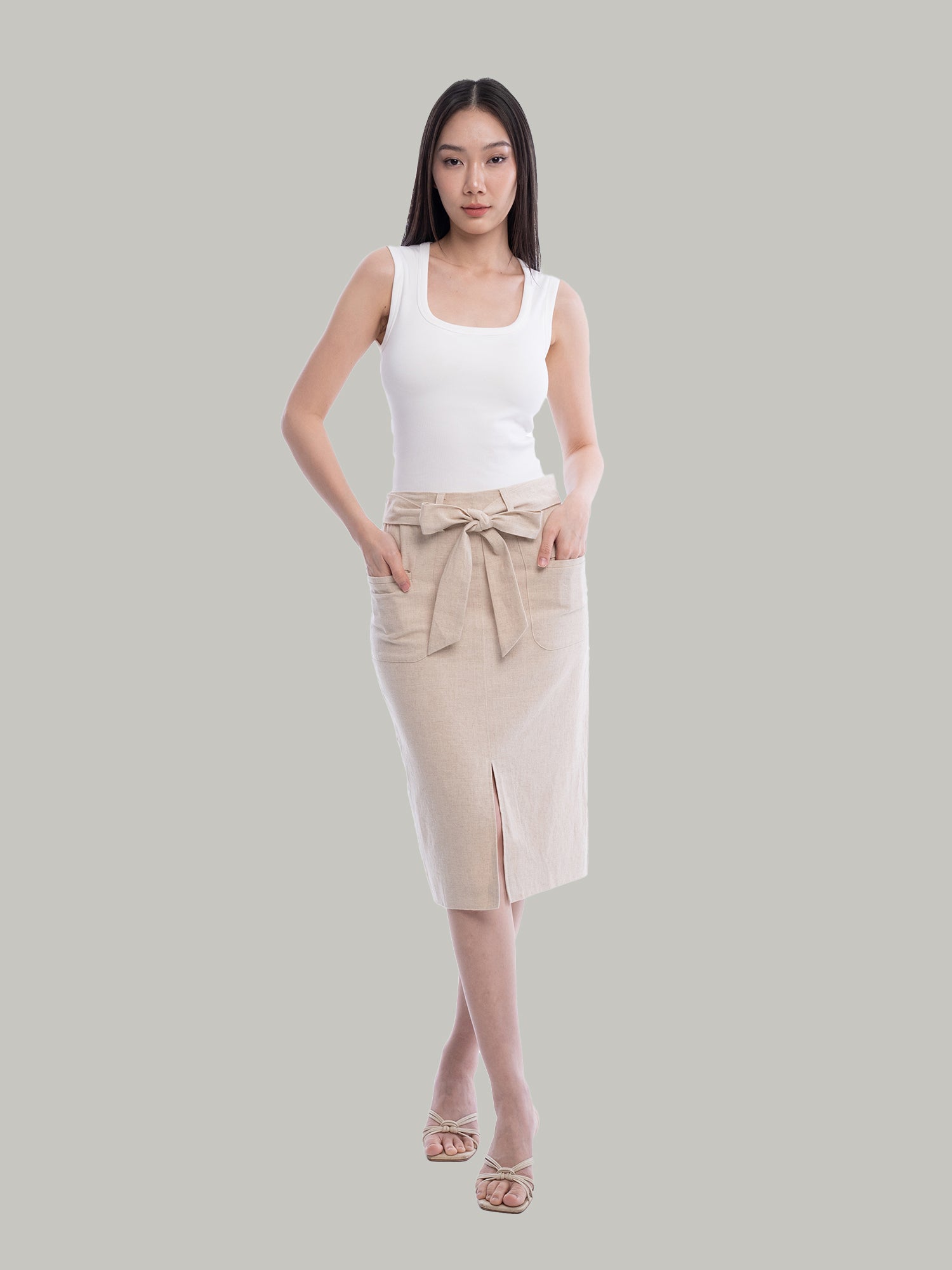 Juniper Linen Blend Skirt